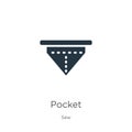 Pocket icon vector. Trendy flat pocket icon from sew collection isolated on white background. Vector illustration can be used for Royalty Free Stock Photo