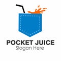 pocket juice logo design concept
