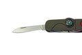 Pocket knife with compass Royalty Free Stock Photo