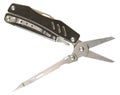 Pocket knife multitool on a white isolate