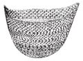 Pocket knit jockstrap and wings, vintage engraving Royalty Free Stock Photo