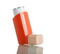 Pocket orange bright inhaler for asthmatics