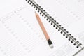 Pocket Planner with Pencil Royalty Free Stock Photo