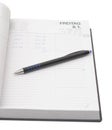 Pocket Planner and Pencil Isolated Royalty Free Stock Photo