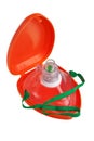 Pocket resuscitation mask. Royalty Free Stock Photo