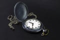 Pocket watch black and white Royalty Free Stock Photo