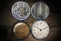 Pocket watch, inside and covers Royalty Free Stock Photo