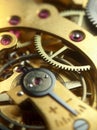 Pocket watch mechanism Royalty Free Stock Photo