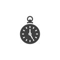 Pocket watch vector icon Royalty Free Stock Photo