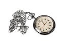 Pocket watch on white background Royalty Free Stock Photo