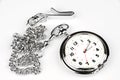 Pocket watch on white background Royalty Free Stock Photo
