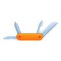 Pocketknife icon, cartoon style