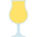 Poco Grande glass icon, cocktail glass name related vector