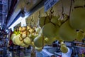 Pocos de Caldas, Minas Gerais - Brazil. Handmade cheese, aka Queijo cabacinha, in the city`s popular municipal market.