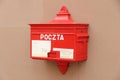 Poczta post box in Poland