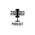 Podcast audio logo design template
