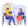 Podcast concept illustration Royalty Free Stock Photo