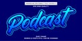 Podcast Editable Text Effect Style