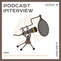 Podcast Interview Banner Template Royalty Free Stock Photo