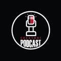 Podcast logo design concept Premium Vector