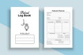 Podcast planner KDP interior journal. Radio station regular activity checker and sponsor list log book template. KDP interior