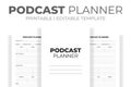 Podcast Planner KDP Interior