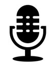 Podcast radio microphone media icon