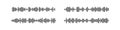 Podcast sound wave patterns with varied amplitude and rhythm variations. Black vertical bars on white background Royalty Free Stock Photo