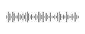 Podcast sound wave. Waveform pattern for music player, podcast, voise message, music app. Audio wave icon. Equalizer
