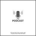 Podcast vector icon on white isolated background.