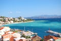 gorgeous azure scenic view on podgora in croatia