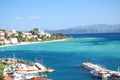 gorgeous azure scenic view on podgora in croatia