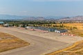 Podgorica airport aerial