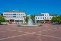 Podgorica, Montenegro, July 9, 2023: Independence square in Podg Royalty Free Stock Photo