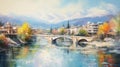 Podgorica Serenity: A Tranquil Impressionistic Masterpiece of Montenegro\'s Capital