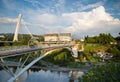 Podgorica,view of Millennium bridge crossing the river,Montenegro,Eastern Europe