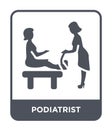 podiatrist icon in trendy design style. podiatrist icon isolated on white background. podiatrist vector icon simple and modern