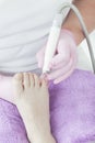 Podiatrist at work Royalty Free Stock Photo
