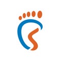 Podiatry, Vector Foot Logo Template.