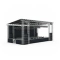 Podium concert stage 3d rendering. Royalty Free Stock Photo