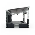 Podium concert stage 3d rendering. Royalty Free Stock Photo