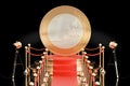 Podium with Euro coin, 3D