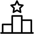 Podium icon, Marathon related vector