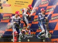 Podium of MotoGP Grand Prix of Catalonia