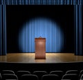 Podium On Stage Royalty Free Stock Photo
