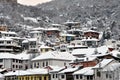 Podkaljaja, the old part of Prizren under the fortress, covered with snow