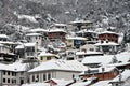 Podkaljaja, the old part of Prizren under the fortress, covered with snow