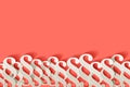 Paragraph vector white symbols bottom on a Coral color background