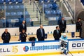 Sibir team bench and coaches