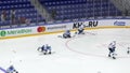 V. Peshehonov 29, D. Sayustov 8, A. Loginov 18 training just before hockey game Vityaz vs Sibir Novosibirsk on Russia KHL c